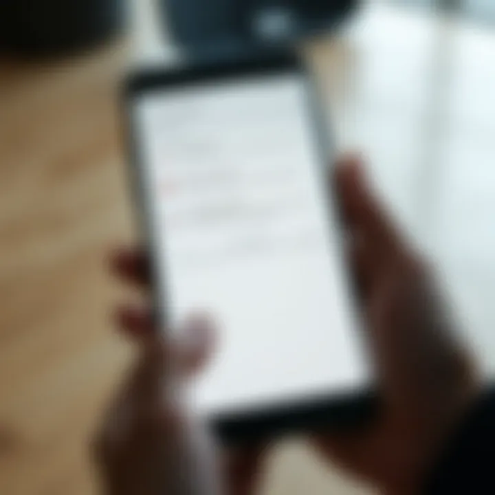 Android device displaying PDF document options