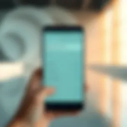 Illustration of Android device settings