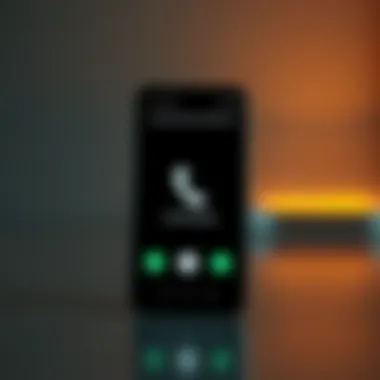 Visual representation of call blocking