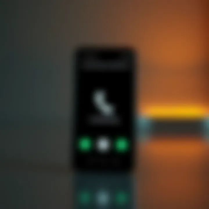 Visual representation of call blocking