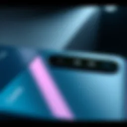 Close-up view of T-Mobile Galaxy S20 showcasing its design