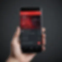 A sleek smartphone displaying an ad blocker interface