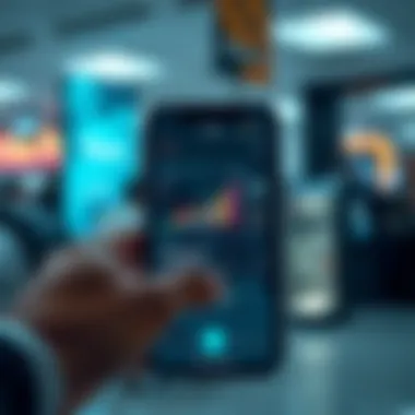 A futuristic concept of technological advancements shaping the future of phone advertising.