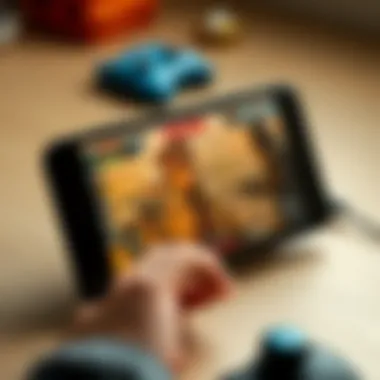 Strategic Gameplay Insights A close-up of a mobile device displaying strategic gameplay elements of a war game.