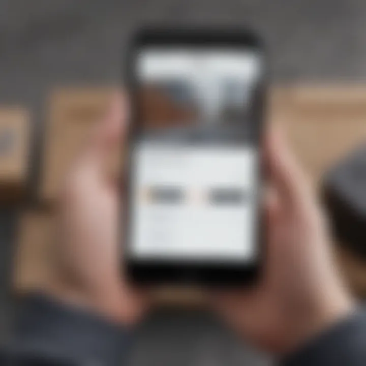 Package tracking notification on smartphone