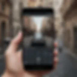 Android device displaying a photo conversion interface