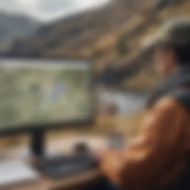 Seamless Navigation in Connectivity-challenged Regions Illustration of traveler using Google Maps offline in a remote area