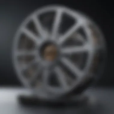 Illustration of a movie reel with a twist