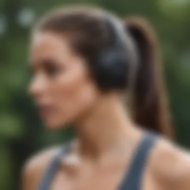 Innovative design headphones ideal for intense workout sessions