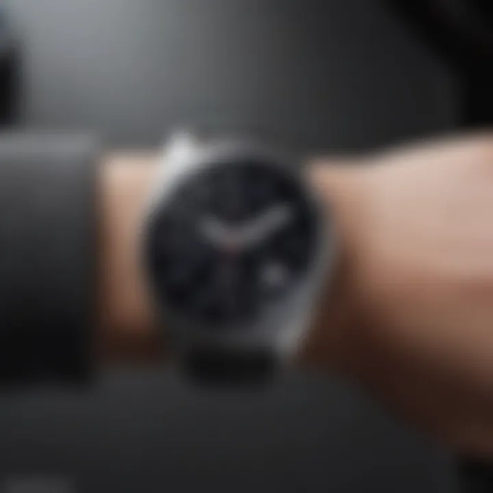 Elegant Samsung smartwatch with premium materials and sleek design