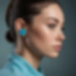 Sleek and Stylish Earbuds in Aqua Blue