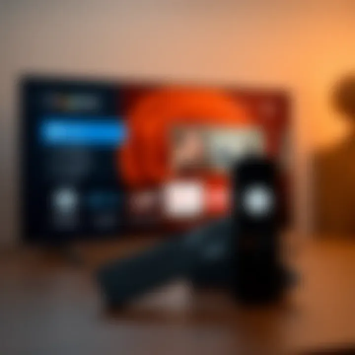User interface of the Amazon Fire Stick showcasing features