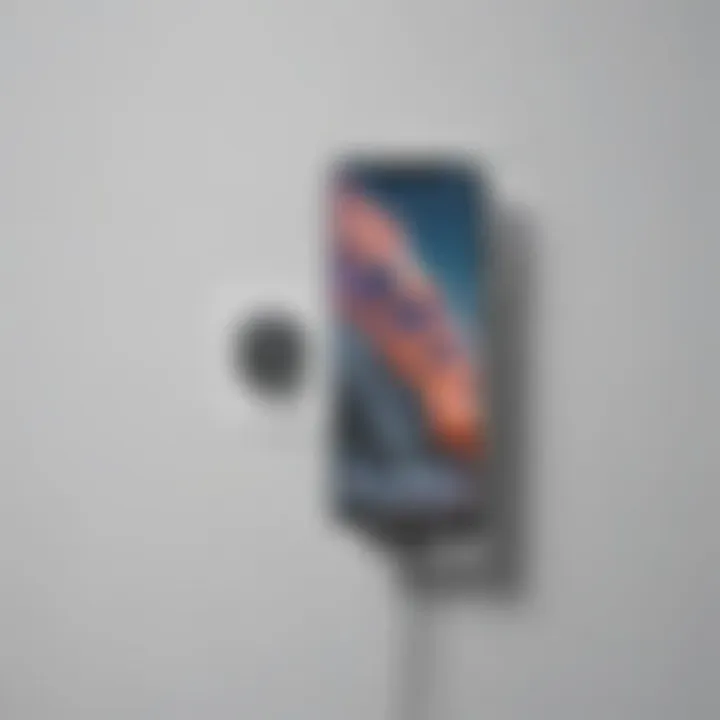 Installation process of a wall-mounted phone holder