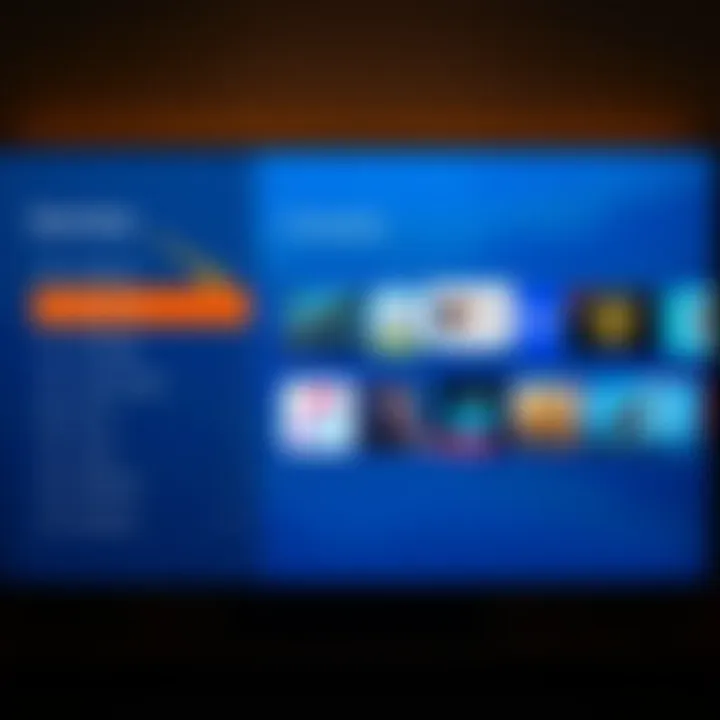 User Navigation of Screensaver Options User-friendly navigation of Fire TV screensaver options