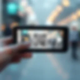 Illustration of a smartphone scanning a QR code