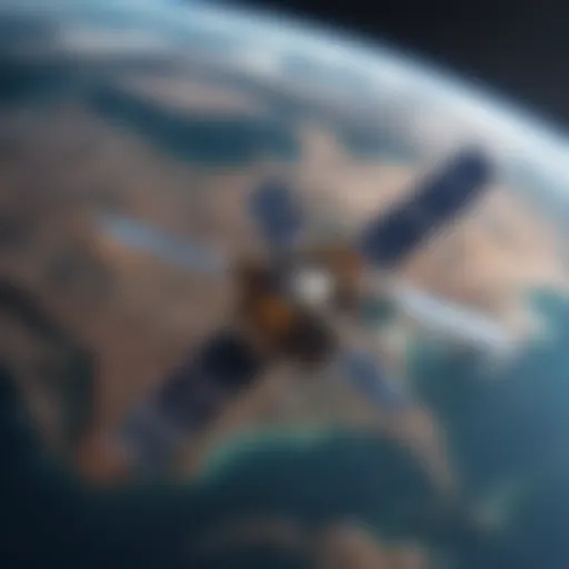 Visual representation of GPS satellites in orbit