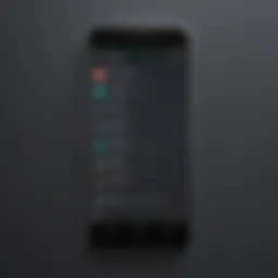 Visual representation of missed call notifications on an Android screen