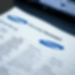 Detailed warranty document with Samsung logo