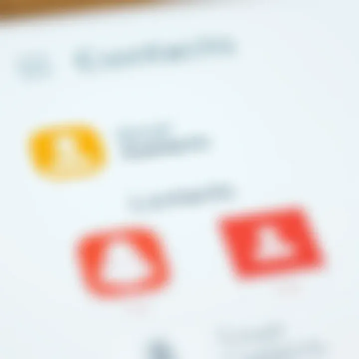 Illustration of labeling contacts for better organization