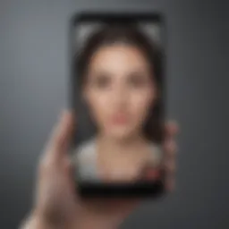 Smartphone displaying video call options