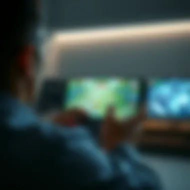 A player enjoying an offline game on their Android device