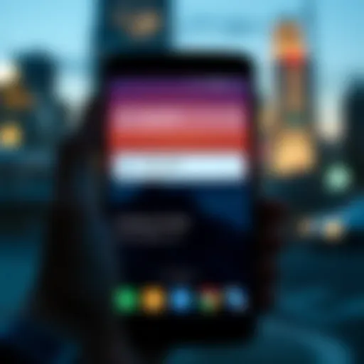 Illustration demonstrating the Find My interface on Android