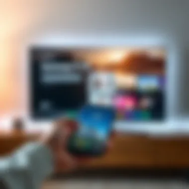 Setting up the Samsung TV remote feature on a mobile device