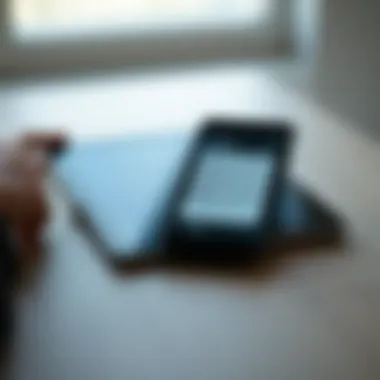 Messaging on Tablet Messaging interface on a tablet