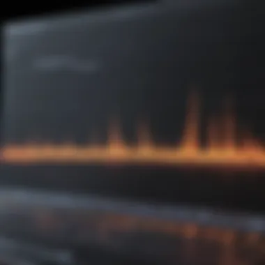 Dynamic Waveform Visualization Vibrant audio waveform visualization
