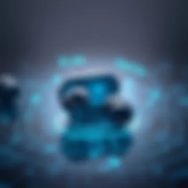 Illustration depicting the seamless integration of voice recognition in audio devices.