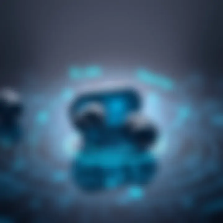 Illustration depicting the seamless integration of voice recognition in audio devices.