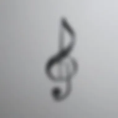 Minimalistic Music Note Design